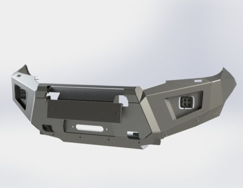 Бампер силовой передний STC Toyota Hilux 2011-2014 защитная дуга, птф купить фото