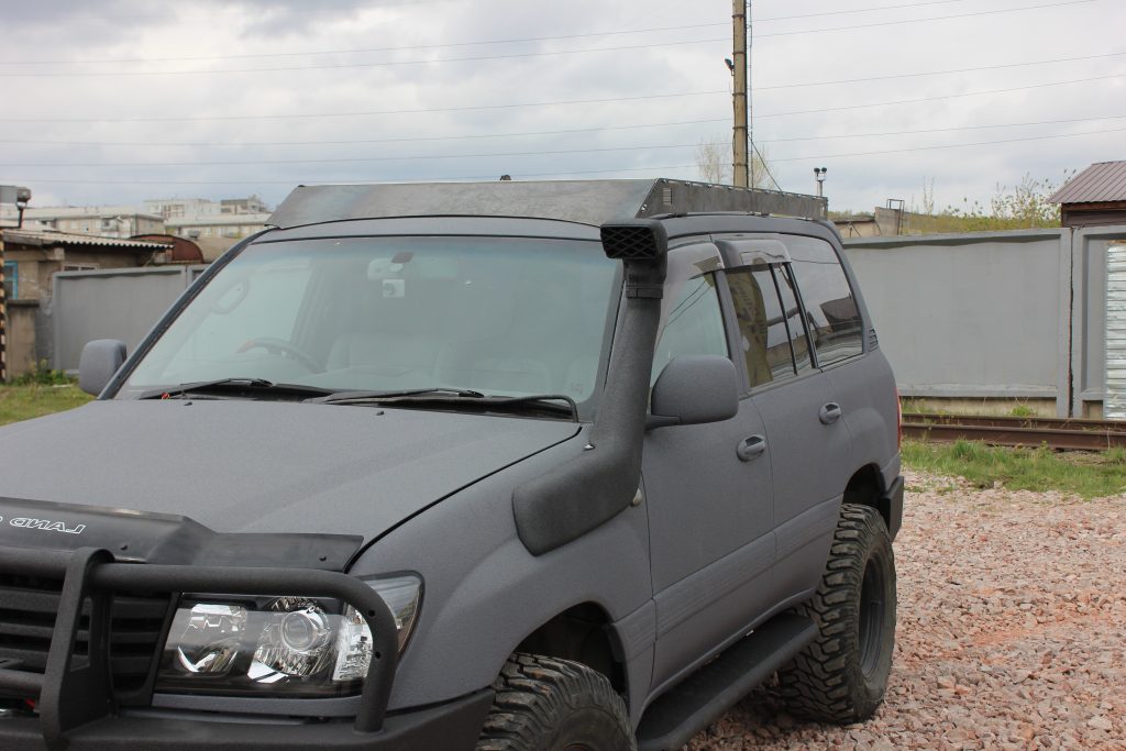 Багажник экспедиционный Toyota Land Cruiser 100/105 ШТОРКА дальний, рабочий, задний свет