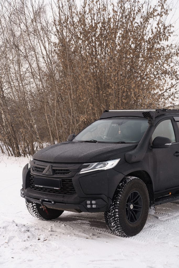Багажник экспедиционный Mitsubishi Pajero Sport 2016+ ШТОРКА дальний, задний свет