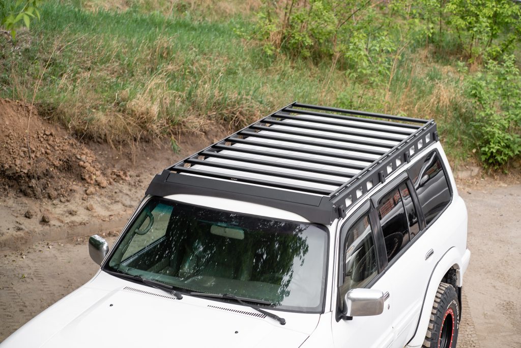 Багажник экспедиционный Nissan Patrol Y61 ШТОРКА дальний, рабочий свет