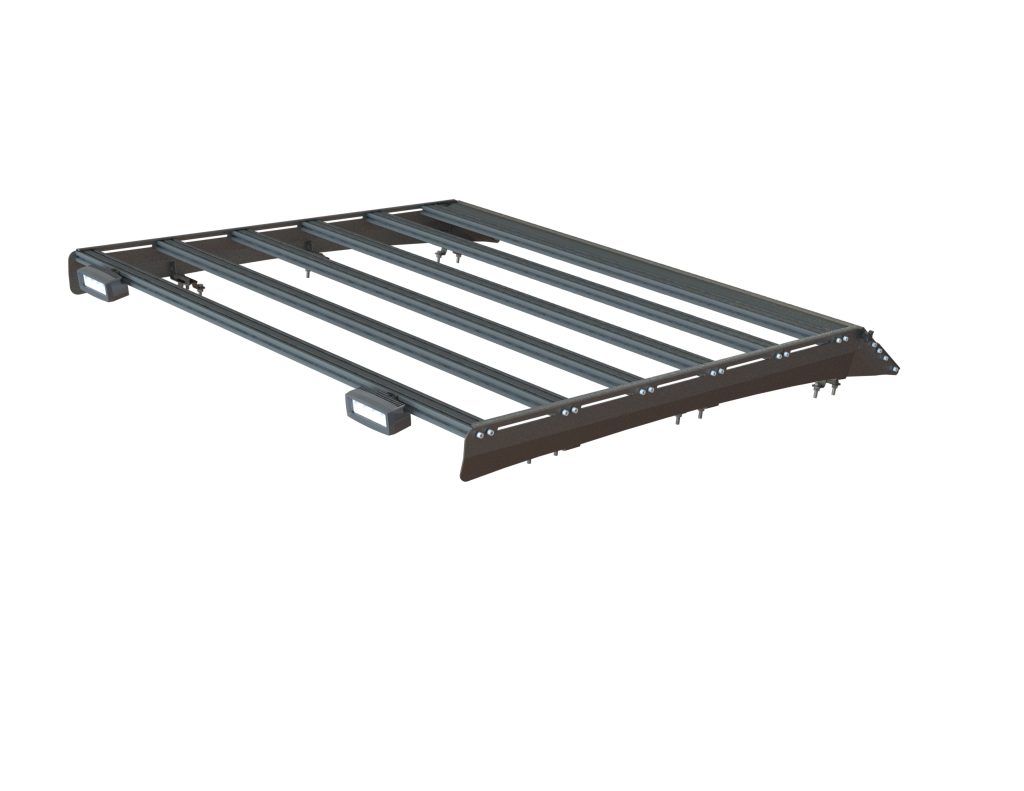 Багажник экспедиционный Toyota Tundra Double Cab 2006-2021 ШТОРКА дальний, задний свет