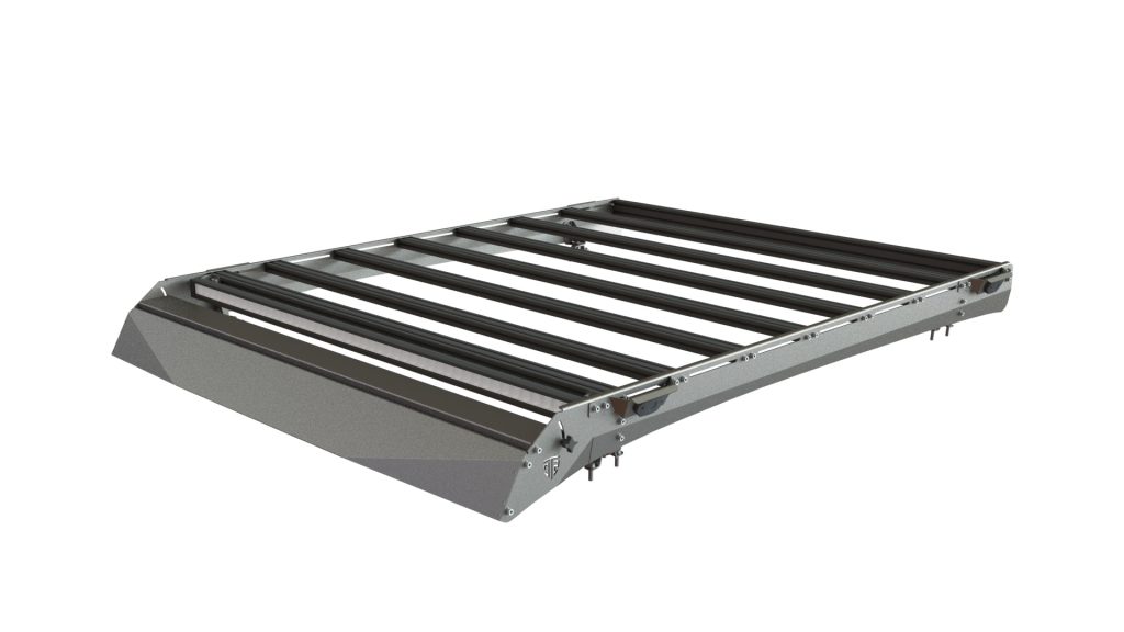 Багажник экспедиционный Toyota Tundra Crew Max 2006-2021 ШТОРКА дальний, рабочий свет