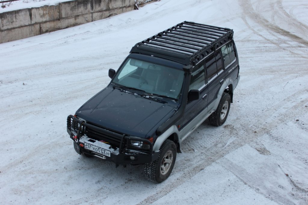Багажник экспедиционный Mitsubishi Pajero 1991-1999 ШТОРКА дальний свет