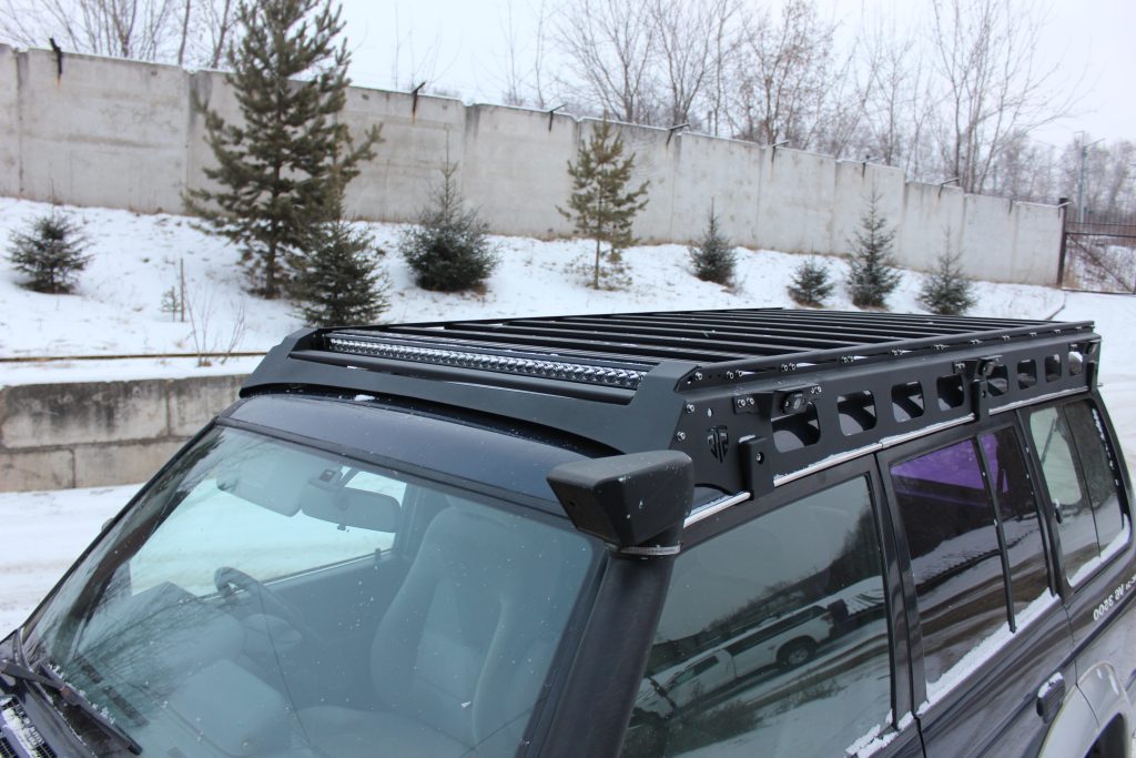 Багажник экспедиционный Mitsubishi Pajero 1991-1999 ШТОРКА дальний свет