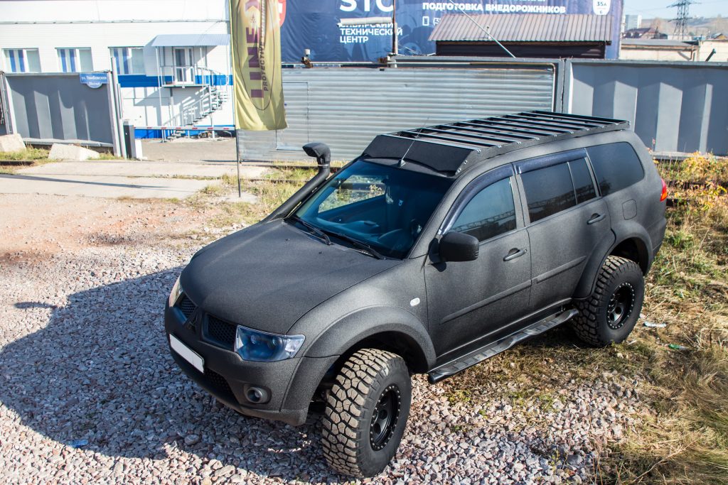 Багажник экспедиционный Mitsubishi Pajero Sport 2008-2015 ШТОРКА