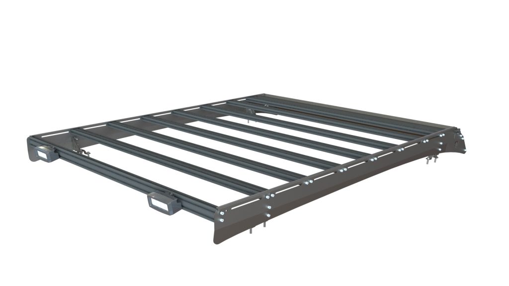 Багажник экспедиционный Toyota Tundra Crew Max 2006-2021 ШТОРКА дальний, задний свет