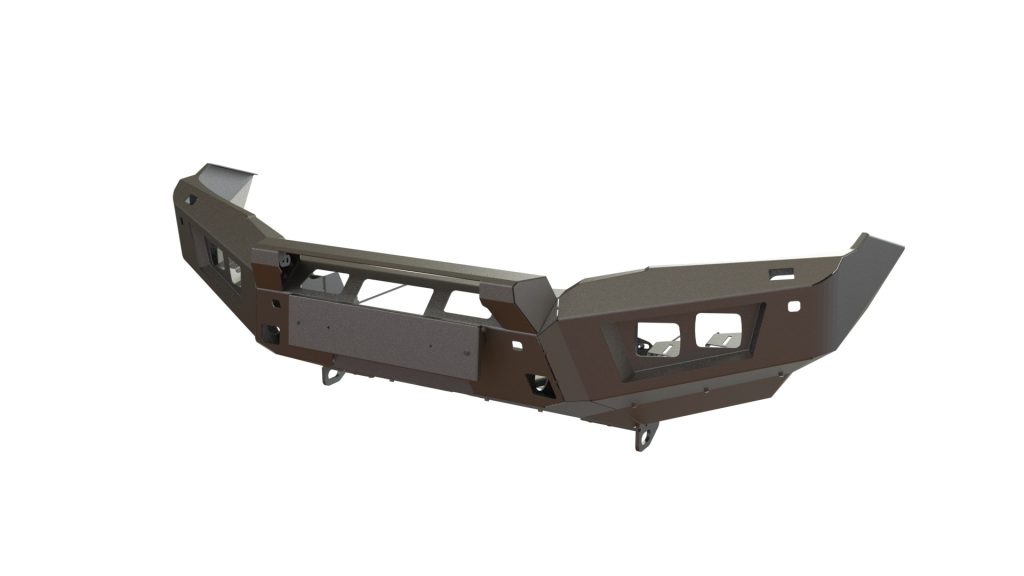 Бампер передний Nissan Patrol Y62 2014-2019 под балку и ПТФ