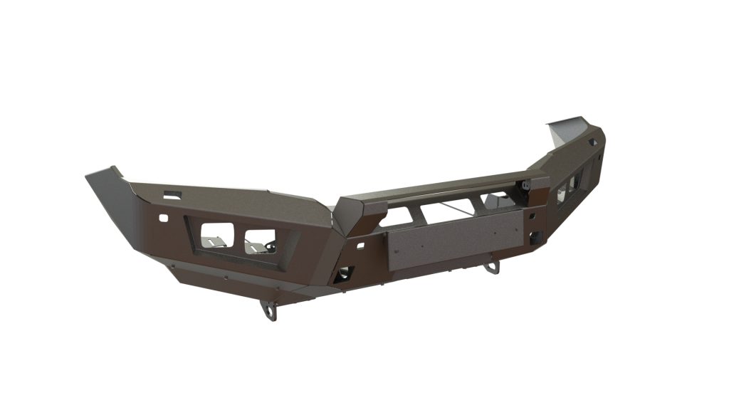 Бампер передний Nissan Patrol Y62 2014-2019 под балку и ПТФ