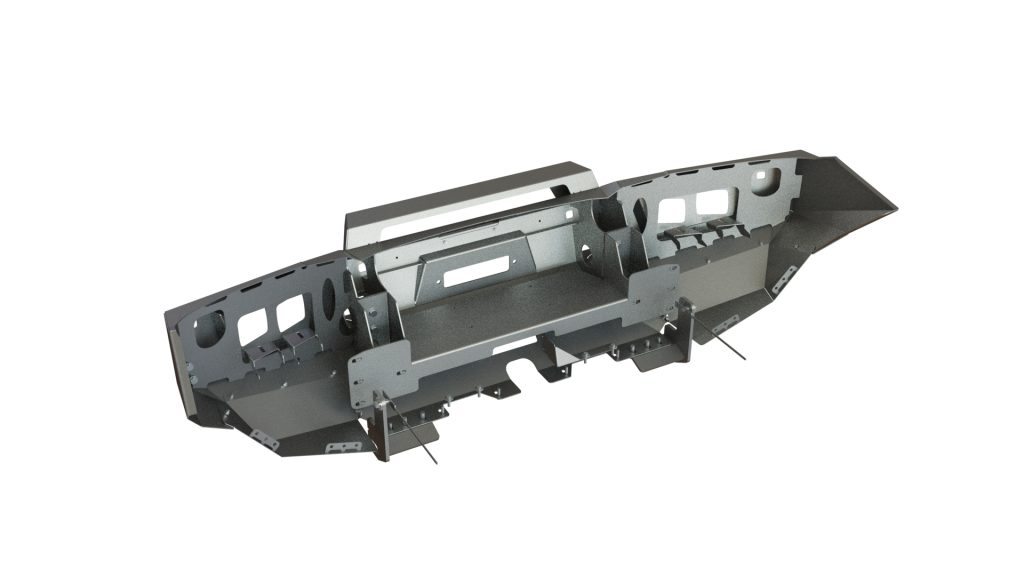 Бампер передний Nissan Patrol Y62 2014-2019 под балку и ПТФ