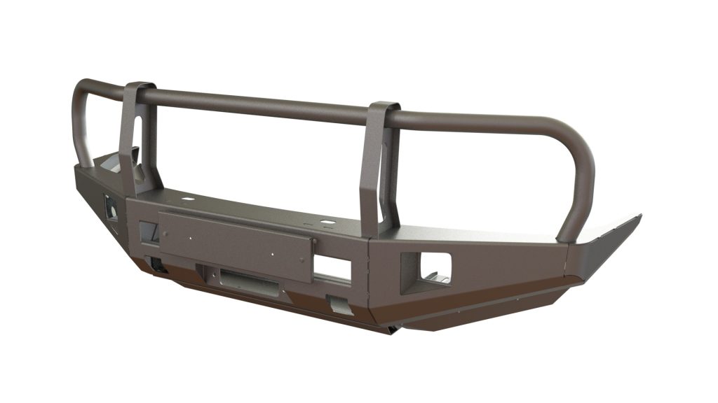 Бампер передний Toyota Land Cruiser 105 с защитой фар, под ПТФ