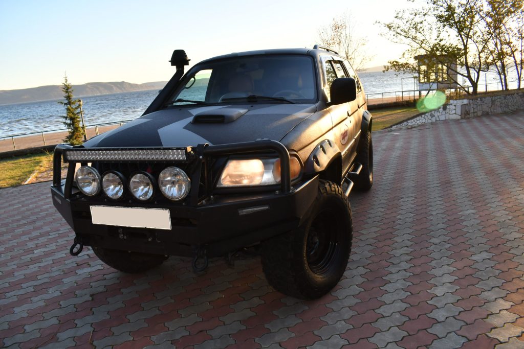 Расширители колесных арок Mitsubishi Pajero Sport (вылет 70 мм) под силовой бампер
